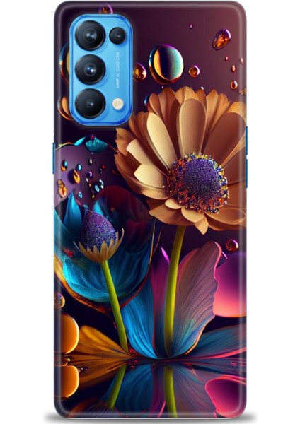 Oppo Reno 5 Pro Ile Uyumlu Hd Baskılı Silikon (Ortasertlikte) Kılıf - 350