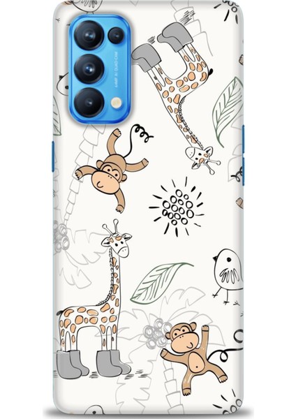 Oppo Reno 5 Pro Ile Uyumlu Hd Baskılı Silikon (Ortasertlikte) Kılıf - 923
