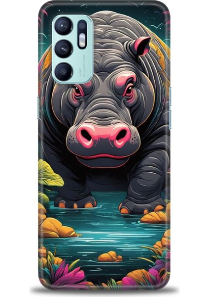 Oppo Reno 6 Ile Uyumlu Hd Baskılı Silikon (Ortasertlikte) Kılıf - 633