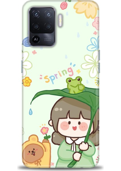 Oppo Reno 5 Lite Ile Uyumlu Hd Baskılı Silikon (Ortasertlikte) Kılıf - 962
