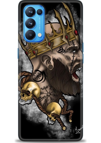 Oppo Reno 5 Pro Ile Uyumlu Hd Baskılı Silikon (Ortasertlikte) Kılıf - 938