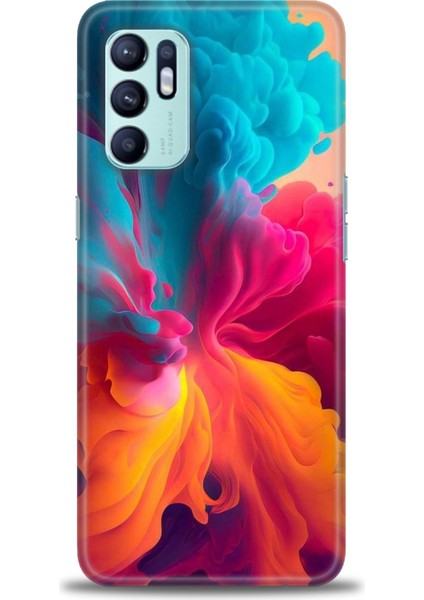 Oppo Reno 6 Ile Uyumlu Hd Baskılı Silikon (Ortasertlikte) Kılıf - 804