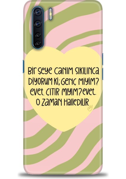 Oppo A91 Ile Uyumlu Hd Baskılı Silikon (Ortasertlikte) Kılıf - 1080