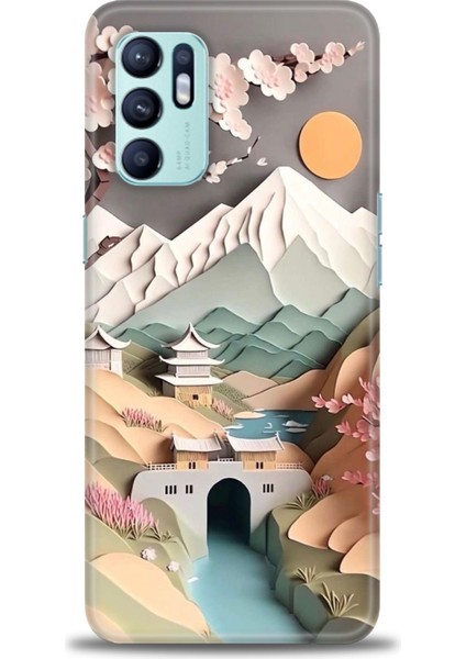 Oppo Reno 6 Ile Uyumlu Hd Baskılı Silikon (Ortasertlikte) Kılıf - 321