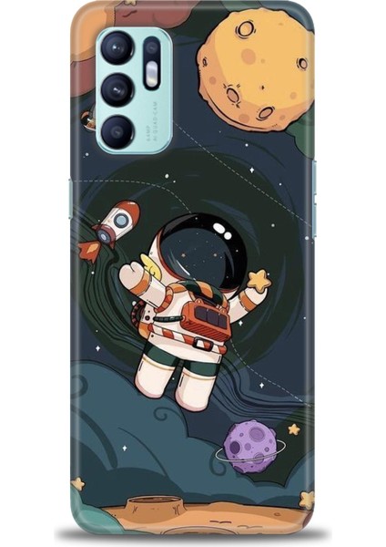 Oppo Reno 6 Ile Uyumlu Hd Baskılı Silikon (Ortasertlikte) Kılıf - 377