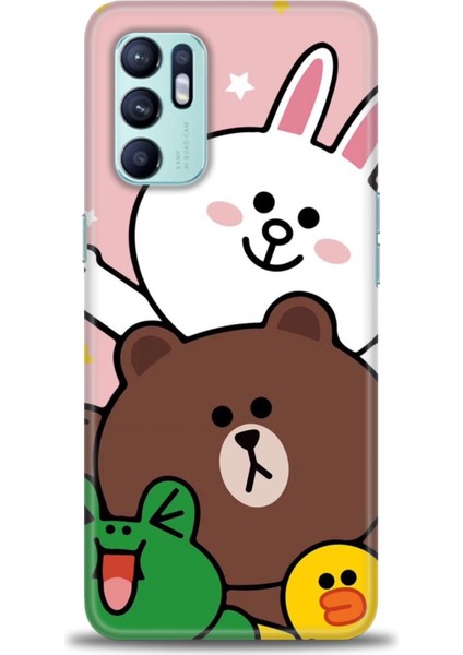 Oppo Reno 6 Ile Uyumlu Hd Baskılı Silikon (Ortasertlikte) Kılıf - 399