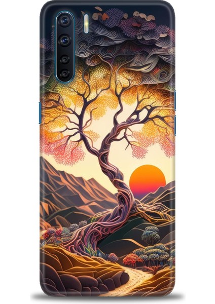 Oppo Reno 3 Ile Uyumlu Hd Baskılı Silikon (Ortasertlikte) Kılıf - 613
