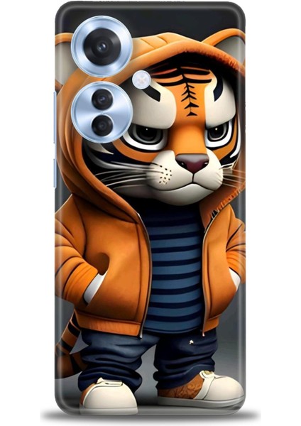 Oppo Reno 11F Ile Uyumlu Hd Baskılı Silikon (Ortasertlikte) Kılıf - 335