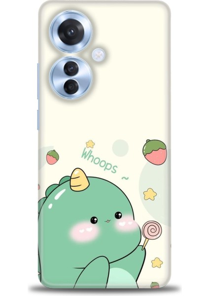 Oppo Reno 11F Ile Uyumlu Hd Baskılı Silikon (Ortasertlikte) Kılıf - 587