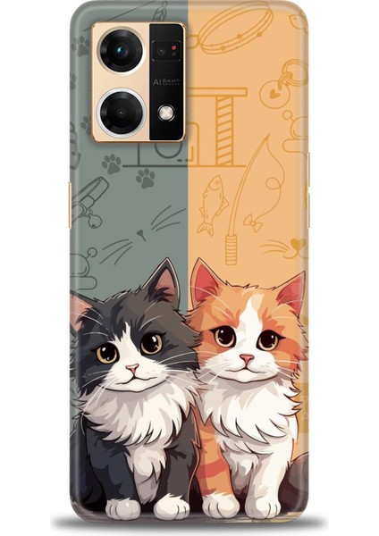 Oppo Reno 7 Ile Uyumlu Hd Baskılı Silikon (Ortasertlikte) Kılıf - 647