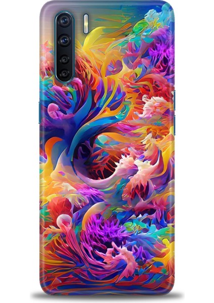 Oppo A91 Ile Uyumlu Hd Baskılı Silikon (Ortasertlikte) Kılıf - 805