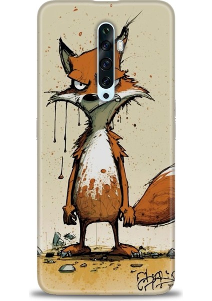 Oppo Reno 2z Ile Uyumlu Hd Baskılı Silikon (Ortasertlikte) Kılıf - 487