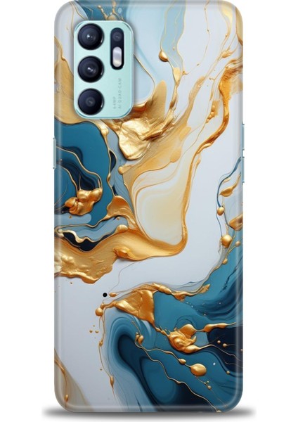 Oppo Reno 6 Ile Uyumlu Hd Baskılı Silikon (Ortasertlikte) Kılıf - 402