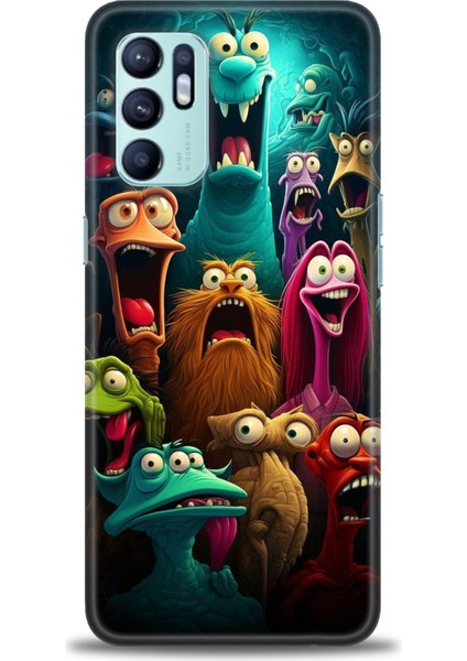Oppo Reno 6 Ile Uyumlu Hd Baskılı Silikon (Ortasertlikte) Kılıf - 968