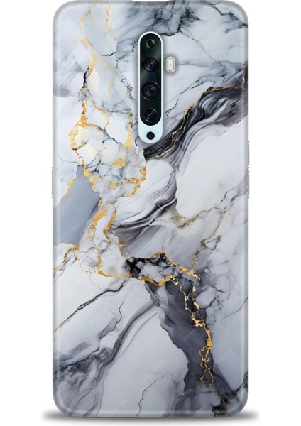 Oppo Reno 2z Ile Uyumlu Hd Baskılı Silikon (Ortasertlikte) Kılıf - 223