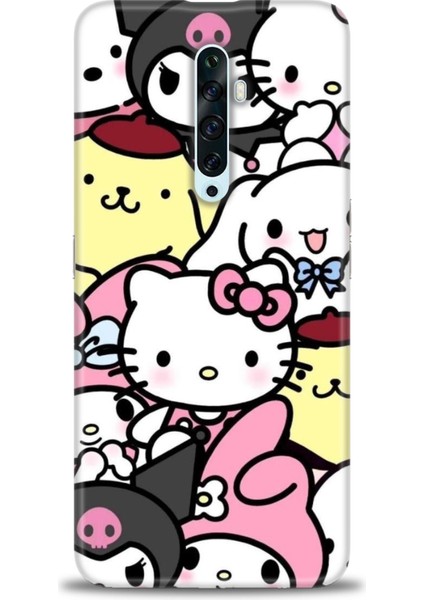 Oppo Reno 2z Ile Uyumlu Hd Baskılı Silikon (Ortasertlikte) Kılıf - 286