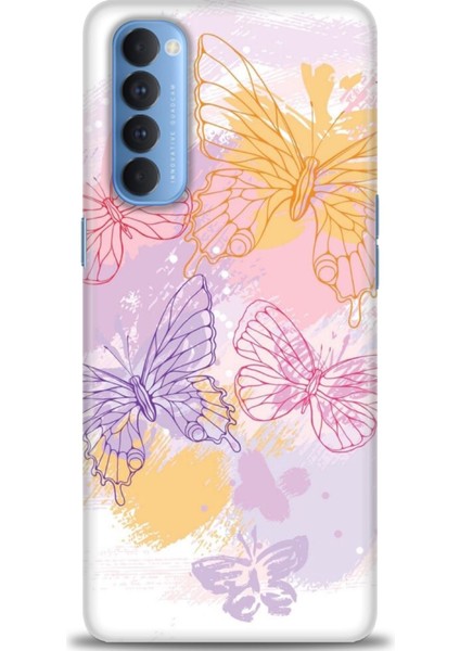 Oppo Reno 4 Pro Ile Uyumlu Hd Baskılı Silikon (Ortasertlikte) Kılıf - 27