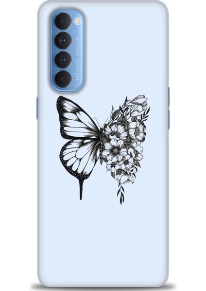 Oppo Reno 4 Pro Ile Uyumlu Hd Baskılı Silikon (Ortasertlikte) Kılıf - 256