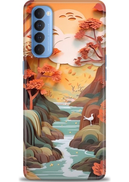 Oppo Reno 4 Pro Ile Uyumlu Hd Baskılı Silikon (Ortasertlikte) Kılıf - 328