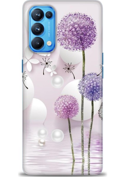 Oppo Reno 5 Pro Ile Uyumlu Hd Baskılı Silikon (Ortasertlikte) Kılıf - 342