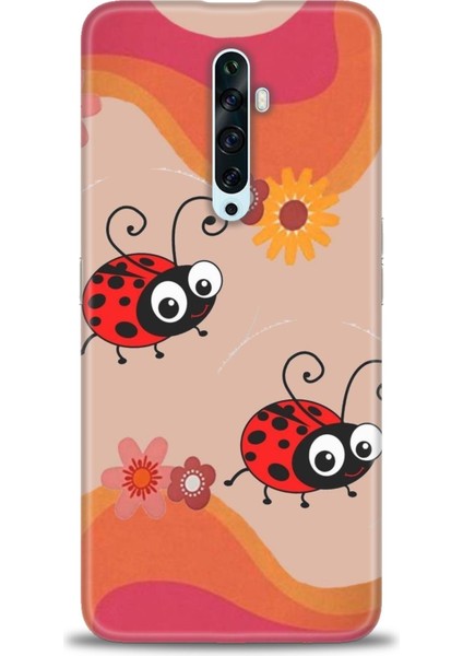 Oppo Reno 2z Ile Uyumlu Hd Baskılı Silikon (Ortasertlikte) Kılıf - 605