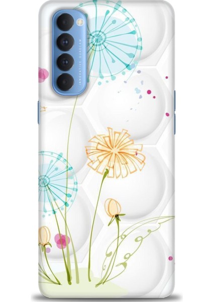 Oppo Reno 4 Pro Ile Uyumlu Hd Baskılı Silikon (Ortasertlikte) Kılıf - 56