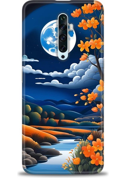 Oppo Reno 2z Ile Uyumlu Hd Baskılı Silikon (Ortasertlikte) Kılıf - 623
