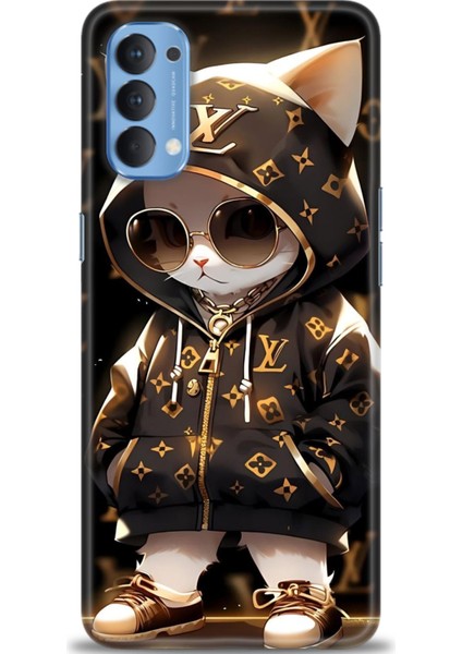 Oppo Reno 4 Ile Uyumlu Hd Baskılı Silikon (Ortasertlikte) Kılıf - 338