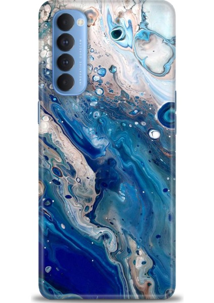 Oppo Reno 4 Pro Ile Uyumlu Hd Baskılı Silikon (Ortasertlikte) Kılıf - 220