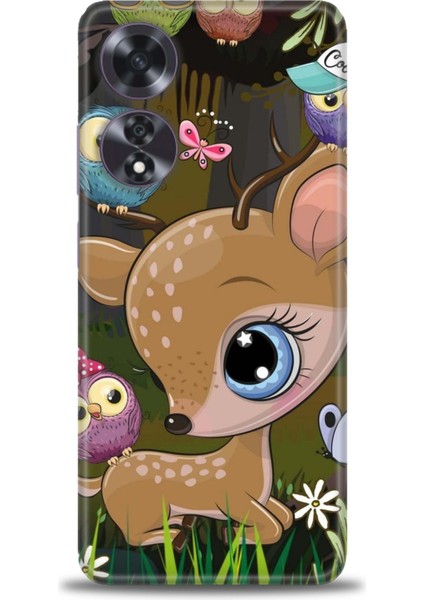 Oppo A60 Ile Uyumlu Hd Baskılı Silikon (Ortasertlikte) Kılıf - 763