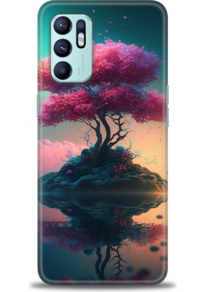 Oppo Reno 6 Ile Uyumlu Hd Baskılı Silikon (Ortasertlikte) Kılıf - 877