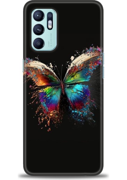 Oppo Reno 6 Ile Uyumlu Hd Baskılı Silikon (Ortasertlikte) Kılıf - 617