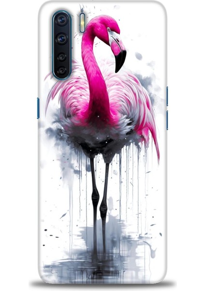 Oppo A91 Ile Uyumlu Hd Baskılı Silikon (Ortasertlikte) Kılıf - 107