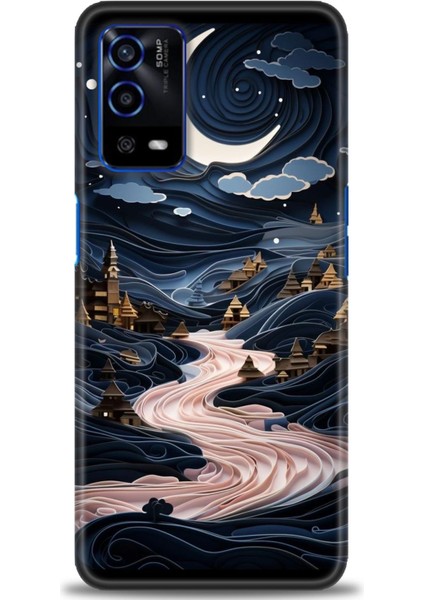 Oppo A55 / A16 Ile Uyumlu Hd Baskılı Silikon (Ortasertlikte) Kılıf - 618