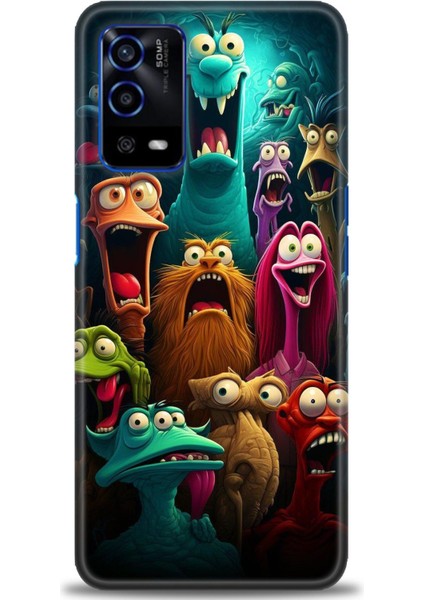 Oppo A55 / A16 Ile Uyumlu Hd Baskılı Silikon (Ortasertlikte) Kılıf - 968