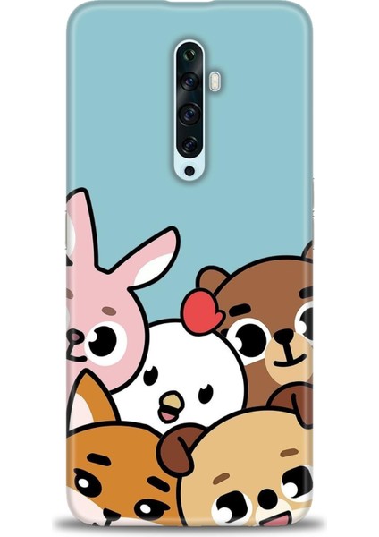 Oppo Reno 2z Ile Uyumlu Hd Baskılı Silikon (Ortasertlikte) Kılıf - 388