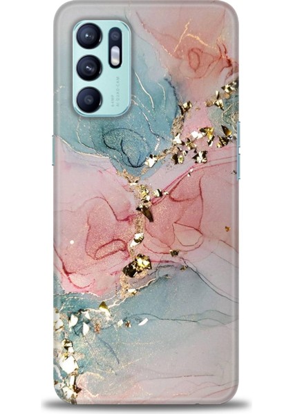 Oppo Reno 6 Ile Uyumlu Hd Baskılı Silikon (Ortasertlikte) Kılıf - 403