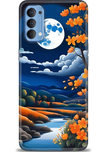 Oppo Reno 4 Ile Uyumlu Hd Baskılı Silikon (Ortasertlikte) Kılıf - 623