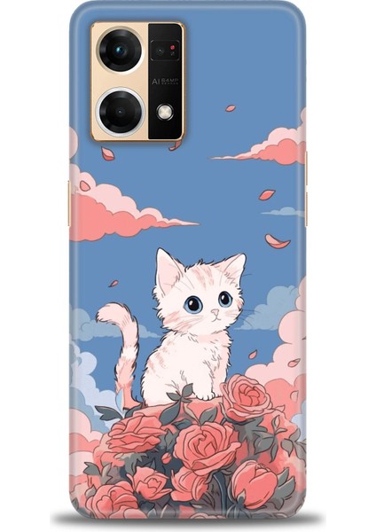 Oppo Reno 7 Ile Uyumlu Hd Baskılı Silikon (Ortasertlikte) Kılıf - 654