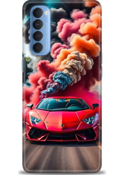 Oppo Reno 4 Pro Ile Uyumlu Hd Baskılı Silikon (Ortasertlikte) Kılıf - 854
