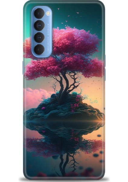 Oppo Reno 4 Pro Ile Uyumlu Hd Baskılı Silikon (Ortasertlikte) Kılıf - 877