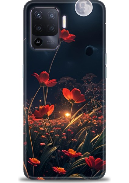 Oppo Reno 5 Lite Ile Uyumlu Hd Baskılı Silikon (Ortasertlikte) Kılıf - 179