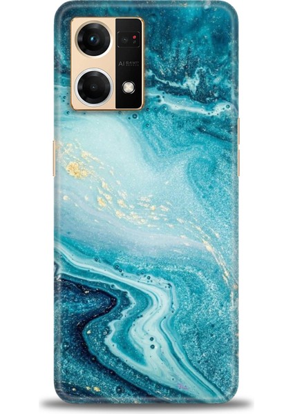 Oppo Reno 7 Ile Uyumlu Hd Baskılı Silikon (Ortasertlikte) Kılıf - 408
