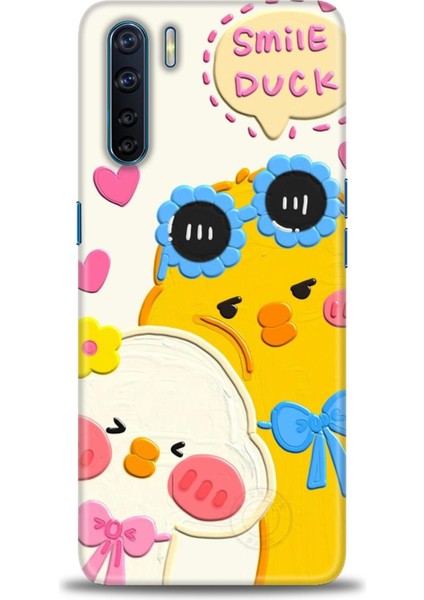 Oppo A91 Ile Uyumlu Hd Baskılı Silikon (Ortasertlikte) Kılıf - 679