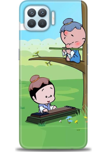 Oppo Reno 4 Lite Ile Uyumlu Hd Baskılı Silikon (Ortasertlikte) Kılıf - 656