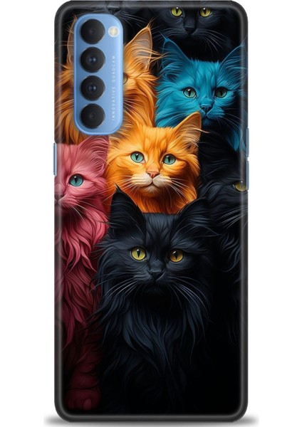 Oppo Reno 4 Pro Ile Uyumlu Hd Baskılı Silikon (Ortasertlikte) Kılıf - 126