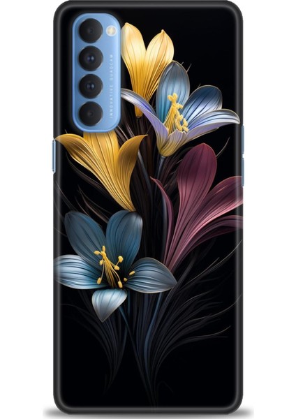 Oppo Reno 4 Pro Ile Uyumlu Hd Baskılı Silikon (Ortasertlikte) Kılıf - 411