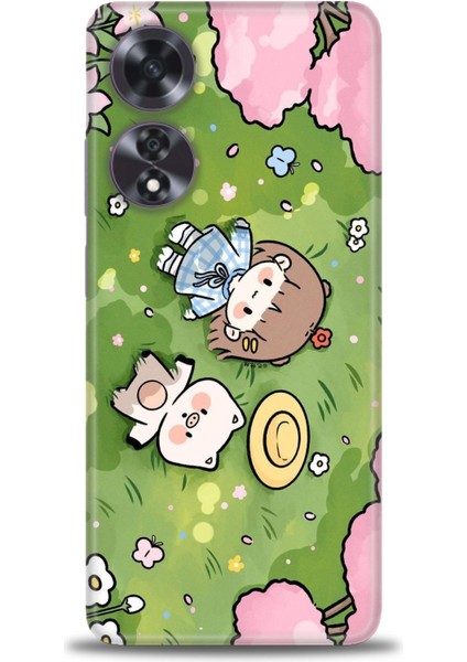 Oppo A60 Ile Uyumlu Hd Baskılı Silikon (Ortasertlikte) Kılıf - 152