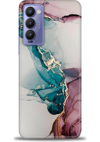 Tecno Camon 18 / 18P (CH6N - CH7N ) Ile Uyumlu Hd Baskılı Silikon (Ortasertlikte) Kılıf - 410