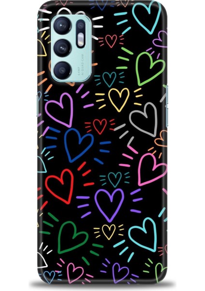 Oppo Reno 6 Ile Uyumlu Hd Baskılı Silikon (Ortasertlikte) Kılıf - 909